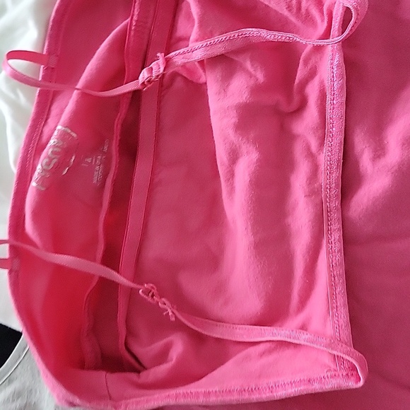 Set of Five Camisoles in Black, White, Gray, Pink, and Light Pink - Picture 5 of 5